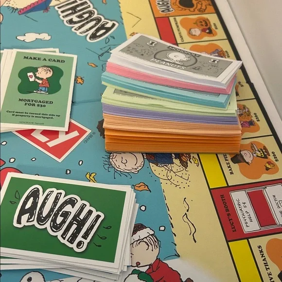 Peanuts Monopoly board game opened played once complete like new  condition - Picture 3 of 9